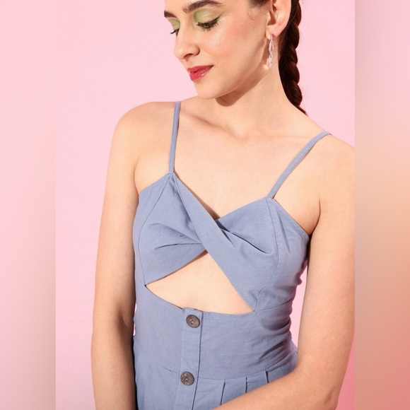 Blue denim dress - Picture 4 of 4